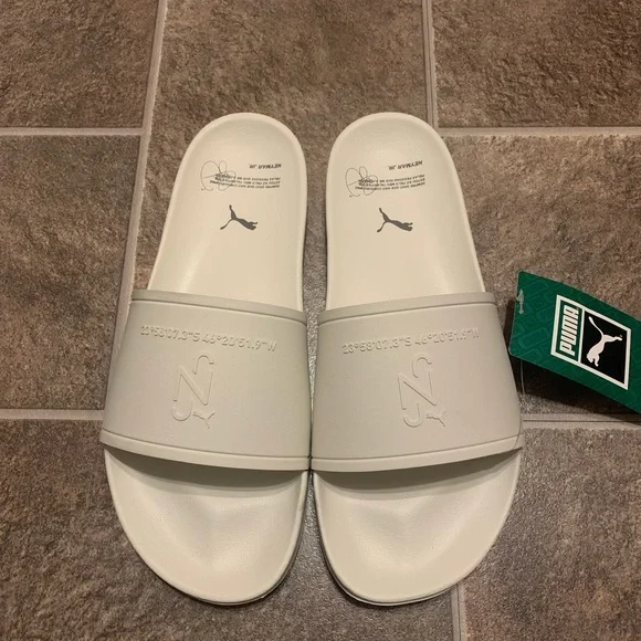 Puma Shoes Rare Puma Neymar Jr Slip On Slides Sandals White